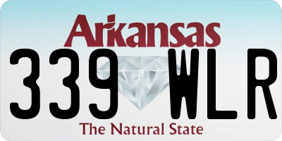 AR license plate 339WLR