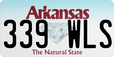 AR license plate 339WLS