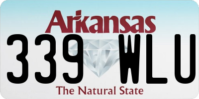 AR license plate 339WLU