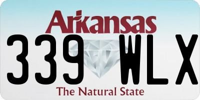 AR license plate 339WLX