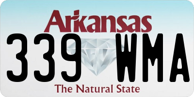 AR license plate 339WMA