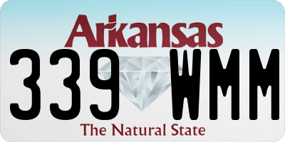 AR license plate 339WMM