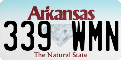AR license plate 339WMN