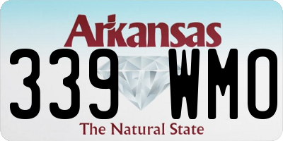 AR license plate 339WMO