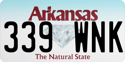 AR license plate 339WNK