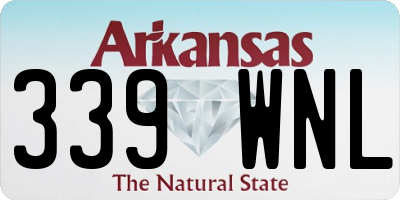 AR license plate 339WNL