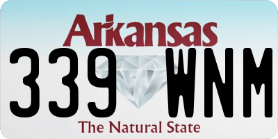 AR license plate 339WNM