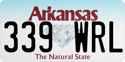 AR license plate 339WRL