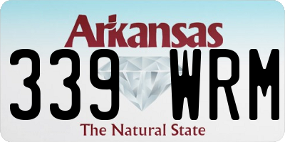 AR license plate 339WRM
