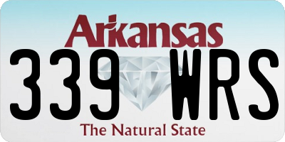 AR license plate 339WRS