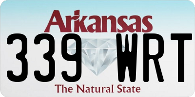 AR license plate 339WRT