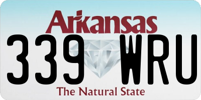 AR license plate 339WRU