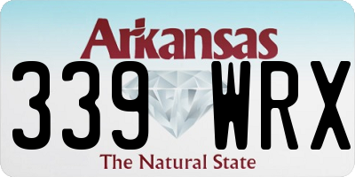 AR license plate 339WRX