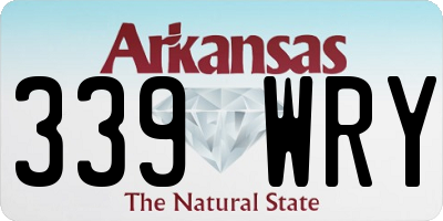 AR license plate 339WRY