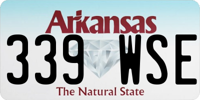 AR license plate 339WSE