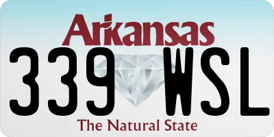 AR license plate 339WSL