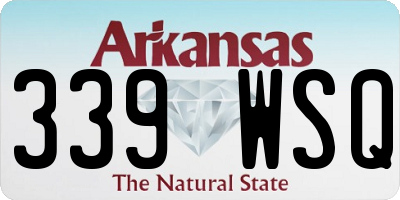 AR license plate 339WSQ