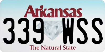 AR license plate 339WSS