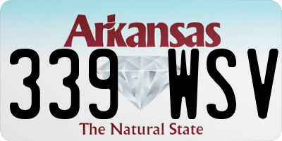 AR license plate 339WSV
