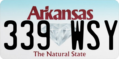 AR license plate 339WSY