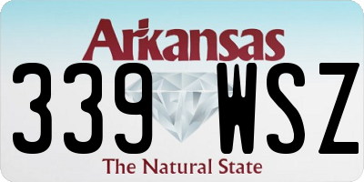 AR license plate 339WSZ