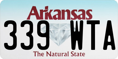AR license plate 339WTA