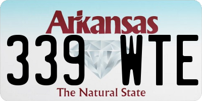AR license plate 339WTE