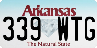 AR license plate 339WTG