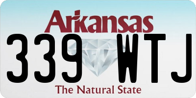 AR license plate 339WTJ