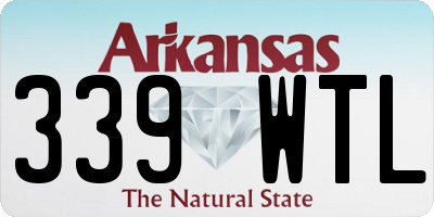 AR license plate 339WTL