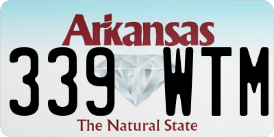 AR license plate 339WTM