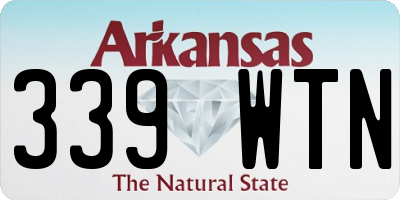 AR license plate 339WTN