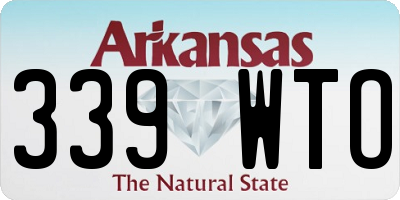 AR license plate 339WTO