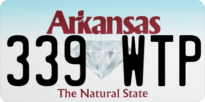 AR license plate 339WTP