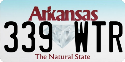 AR license plate 339WTR