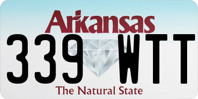 AR license plate 339WTT