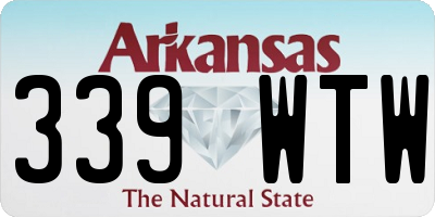 AR license plate 339WTW