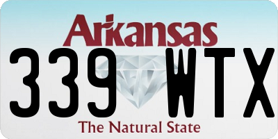 AR license plate 339WTX