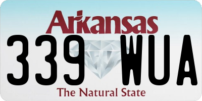 AR license plate 339WUA