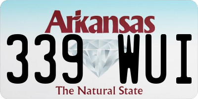 AR license plate 339WUI