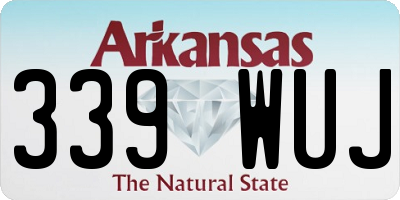 AR license plate 339WUJ