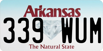 AR license plate 339WUM