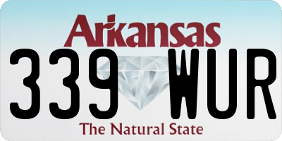 AR license plate 339WUR