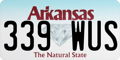 AR license plate 339WUS