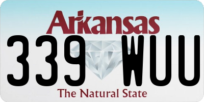 AR license plate 339WUU