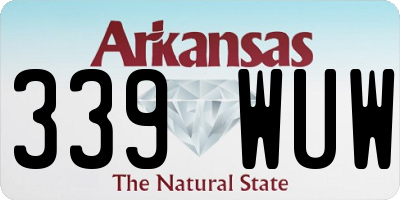 AR license plate 339WUW