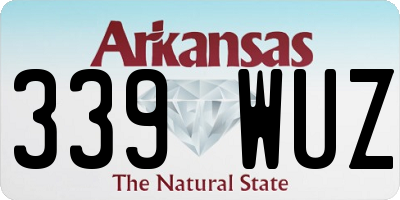 AR license plate 339WUZ