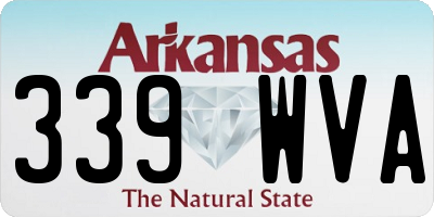AR license plate 339WVA