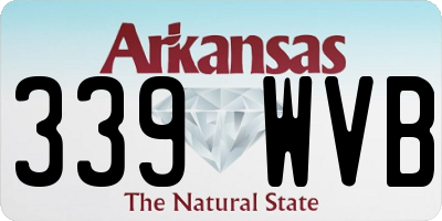 AR license plate 339WVB