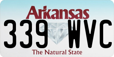 AR license plate 339WVC